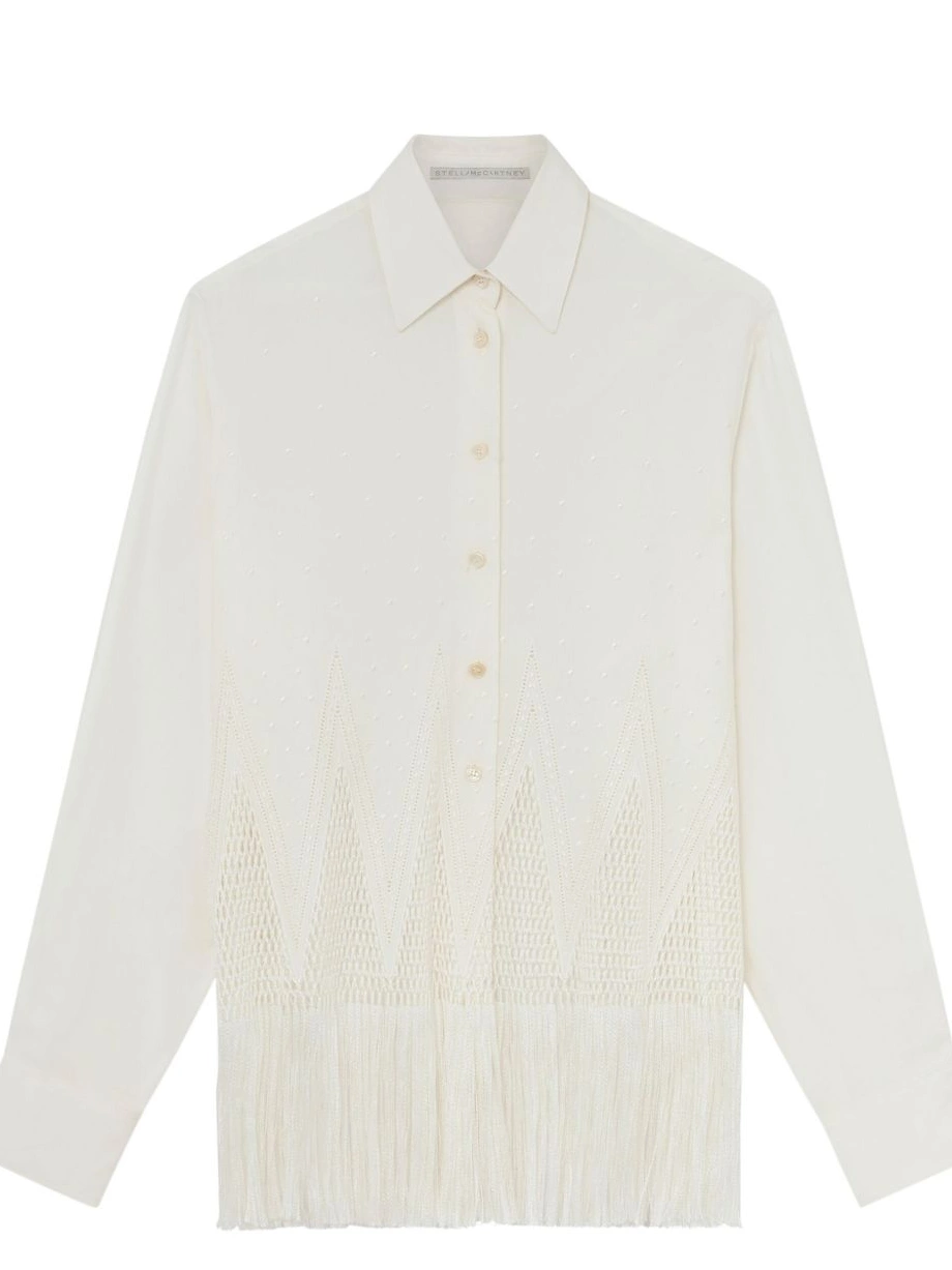 Cheap Women McCartney shirt open-knit Stella fringe 0725